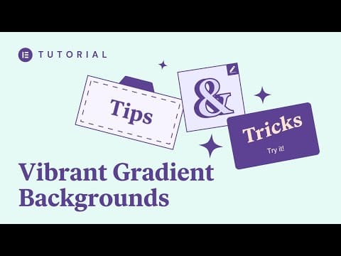 Create Vibrant Gradient Backgrounds in Elementor