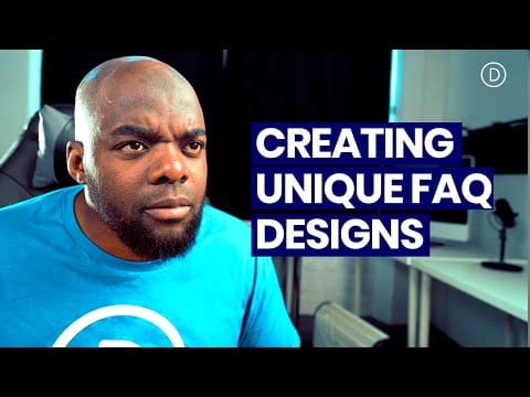 Creating Unique FAQ Designs with Divi