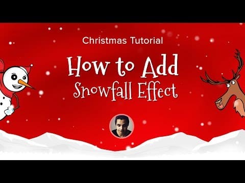 How to Add a Christmas Snow Effect With CSS in Elementor