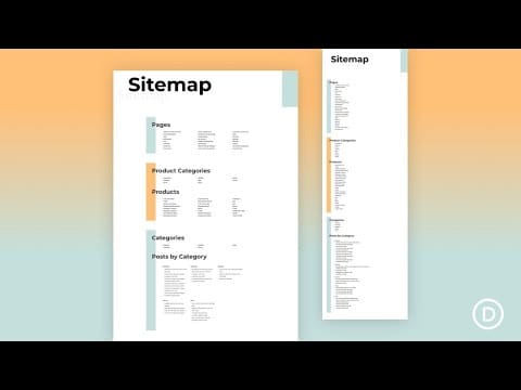 How to Create a Dynamic HTML Sitemap Page in Divi