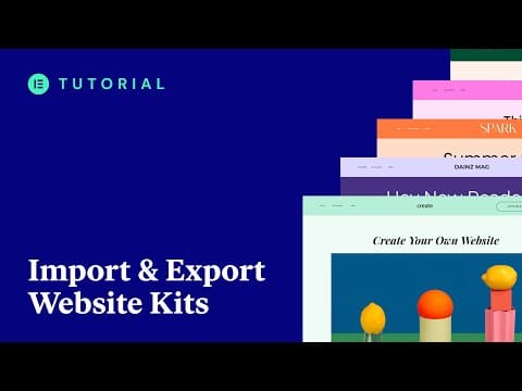 How to Import and Export Elementor Websites