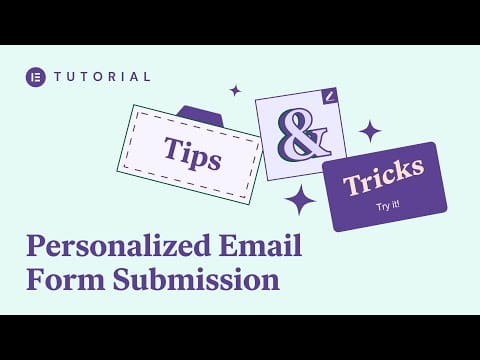 Send a Personalized Email Confirmation From a Contact Form in Elementor [PRO]